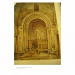 Fig A26 CASTOR CHURCH PAINTING Into North Transept c 1800 AD sml